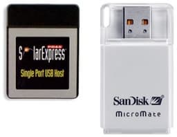 Карточки SDHC можно использовать на КПК с гнездом CompactFlash